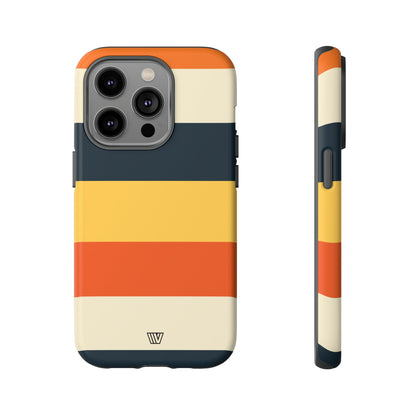 Rayas de atardecer en la playa | Funda resistente para teléfono
