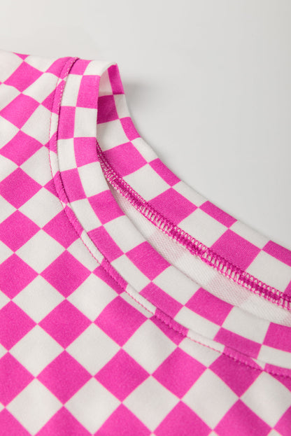 Checker Top and Shorts Set