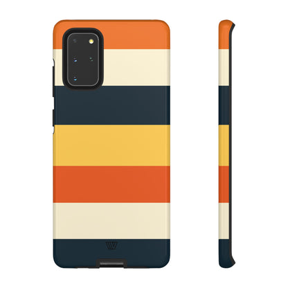 Rayas de atardecer en la playa | Funda resistente para teléfono