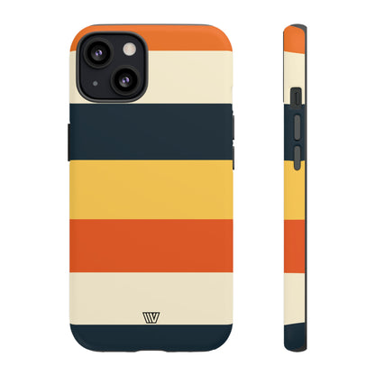 Rayas de atardecer en la playa | Funda resistente para teléfono