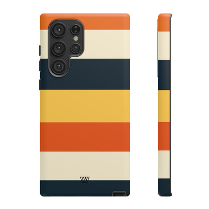 Rayas de atardecer en la playa | Funda resistente para teléfono
