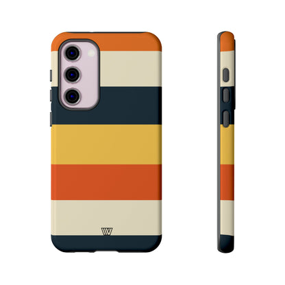 Rayas de atardecer en la playa | Funda resistente para teléfono