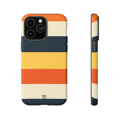 Rayas de atardecer en la playa | Funda resistente para teléfono