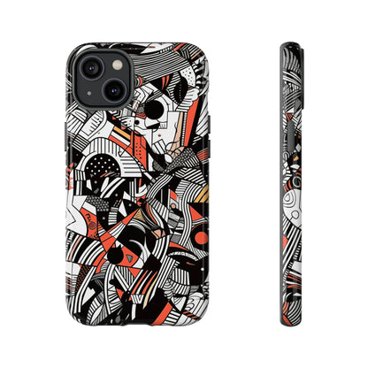 DOODLE ABSTRACTO #3 | Funda resistente para teléfono