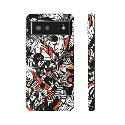 DOODLE ABSTRACTO #3 | Funda resistente para teléfono