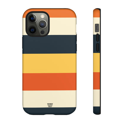 Rayas de atardecer en la playa | Funda resistente para teléfono