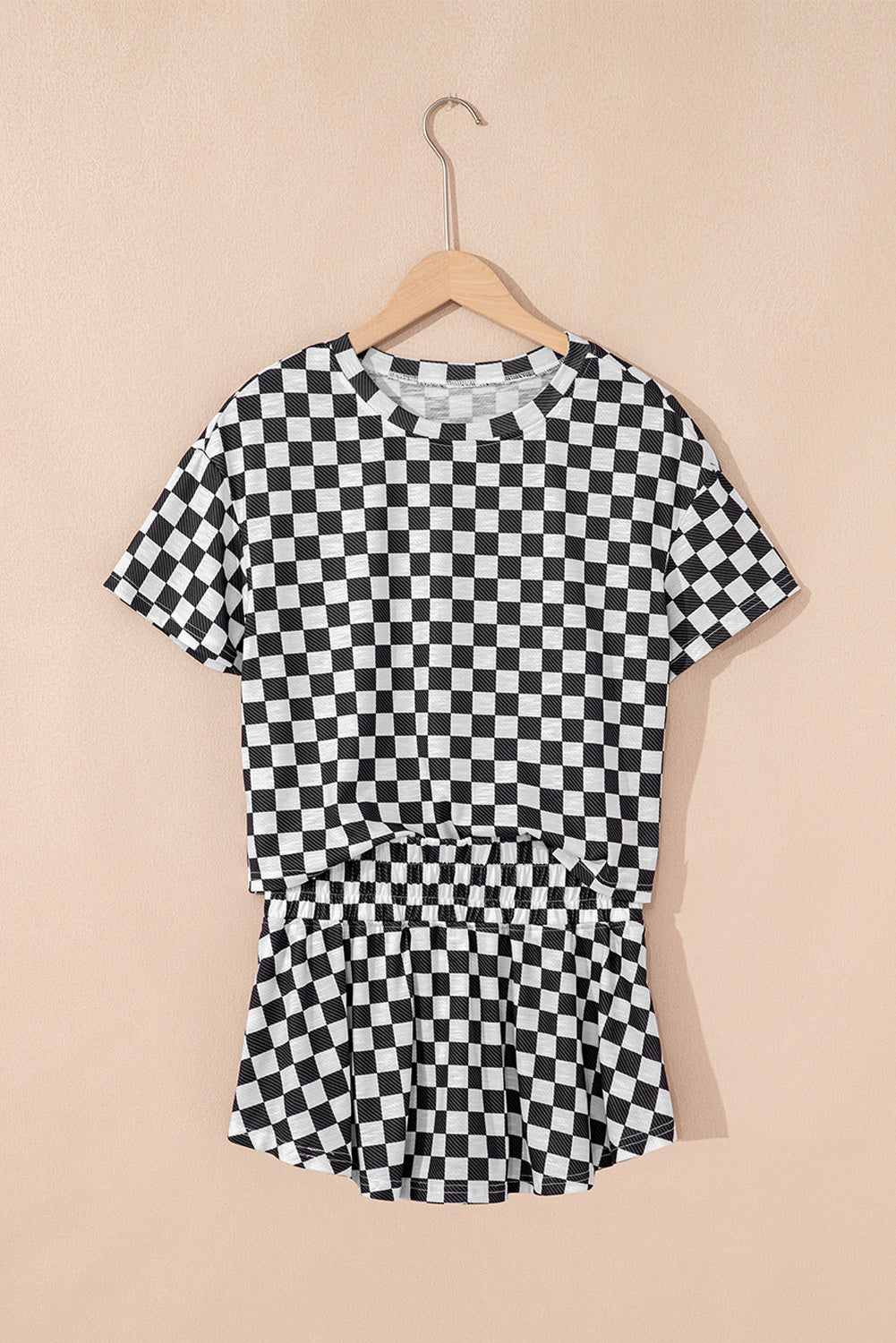 Checker T-Shirt and Skort Set