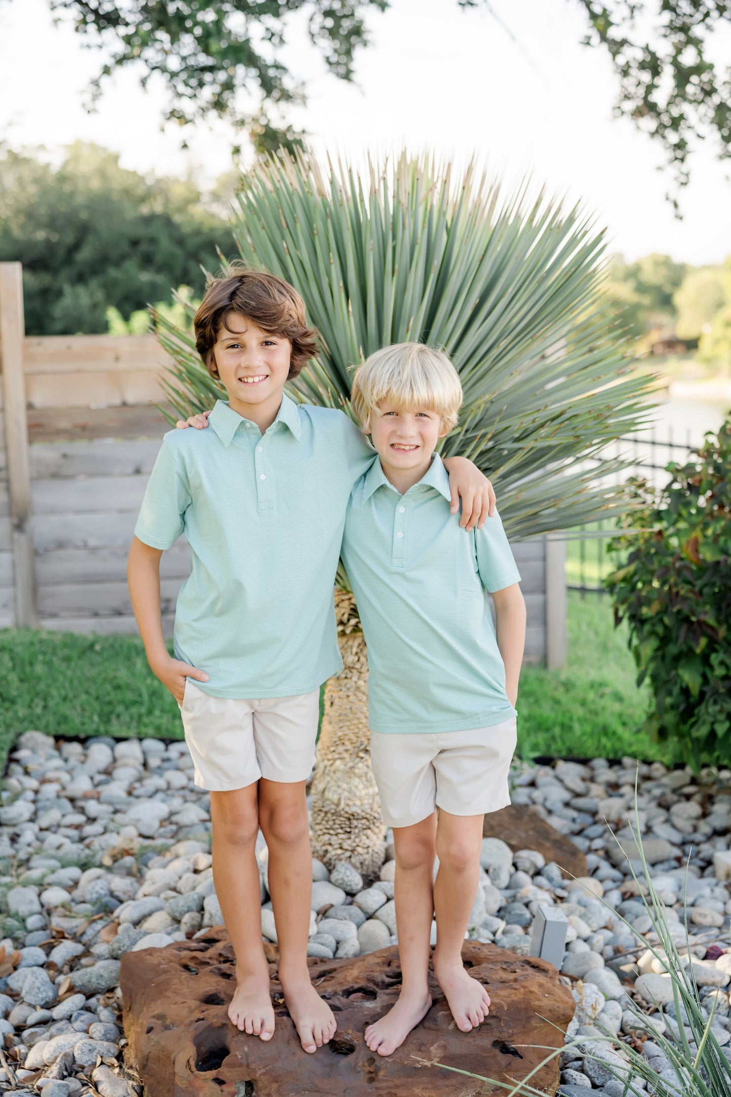 Polo deportivo Will para niño de LH Sport - Rayas verdes
