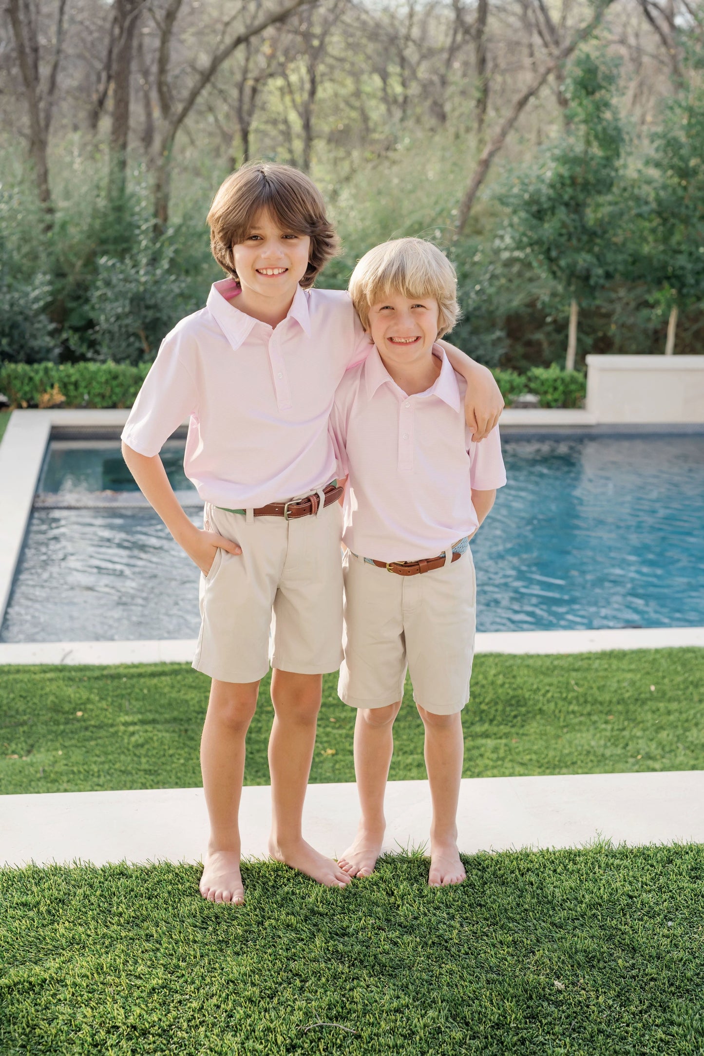 Polo deportivo Will para niño de LH Sport - Rayas rosas