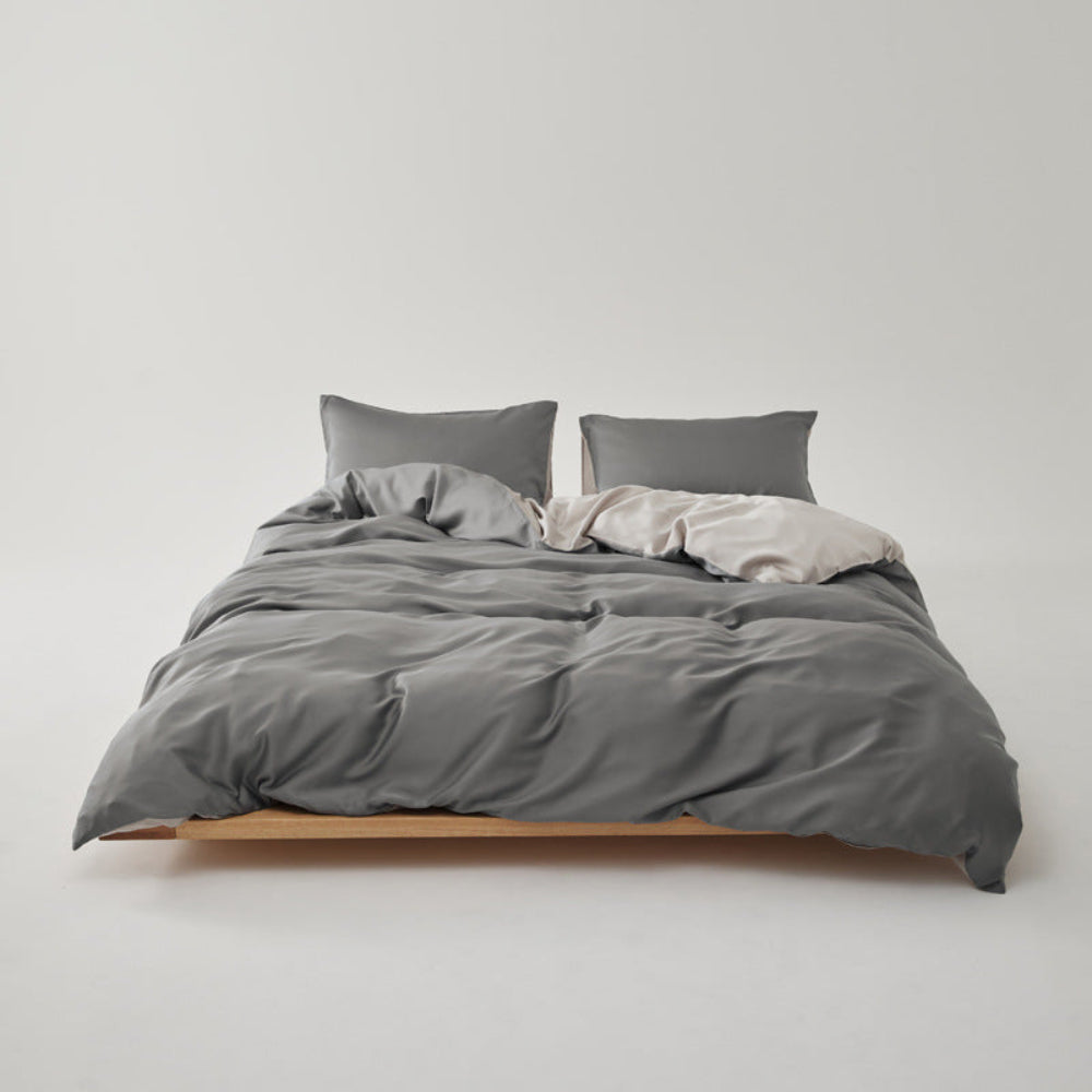 Adeline Pastel Silky Cooling TENCEL™ Bedding Set / Pink