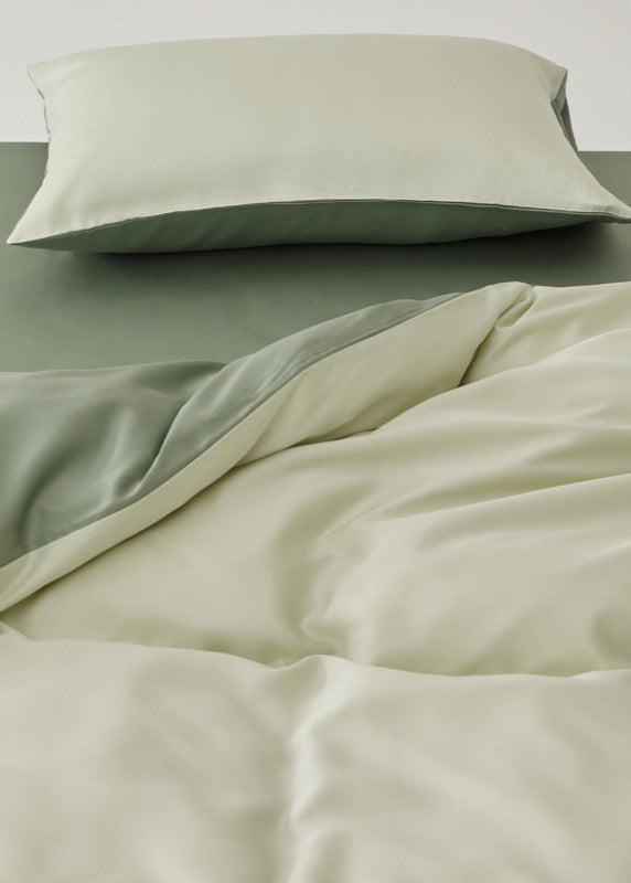 Adeline Pastel Silky Cooling TENCEL™ Bedding Set / Green