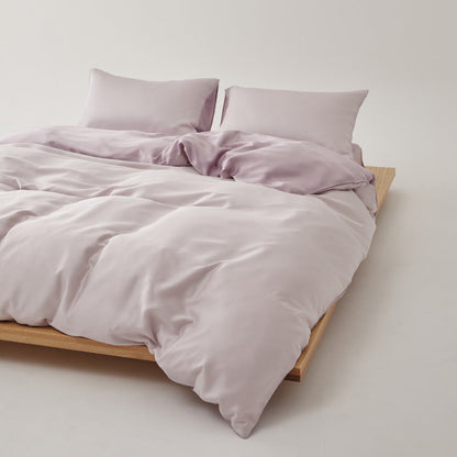 Adeline Pastel Silky Cooling TENCEL™ Bedding Set / White