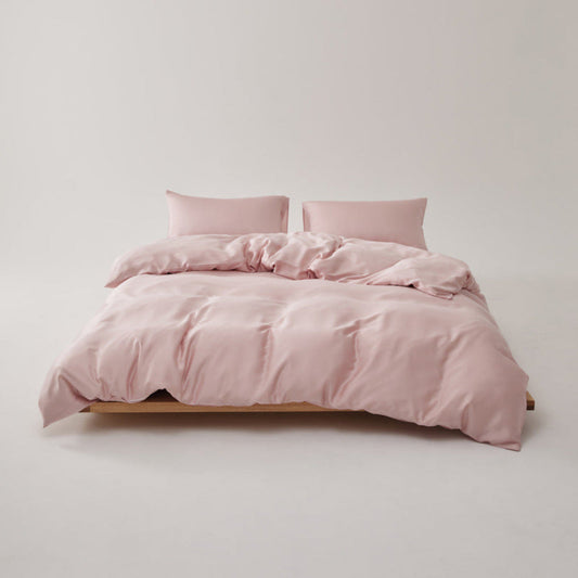 Adeline Pastel Silky Cooling TENCEL™ Bedding Set / Pink