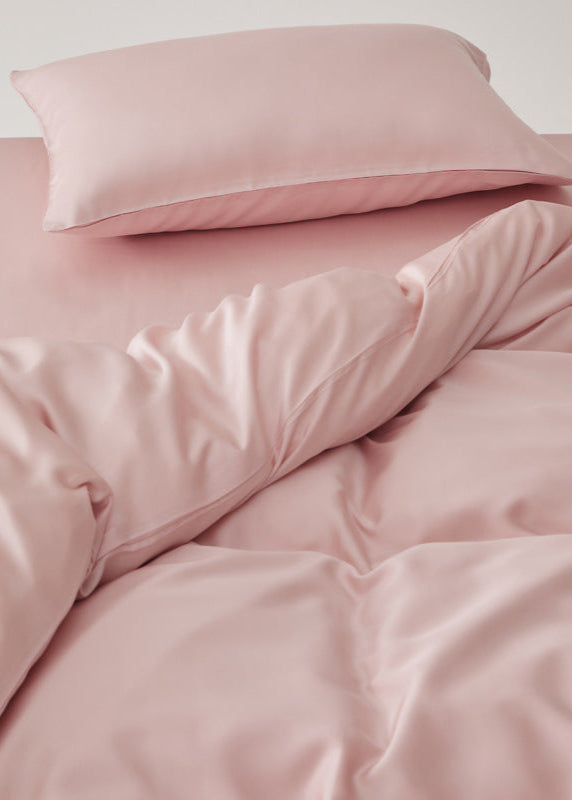 Adeline Pastel Silky Cooling TENCEL™ Bedding Set / Pink