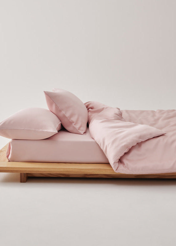 Adeline Pastel Silky Cooling TENCEL™ Bedding Set / Pink