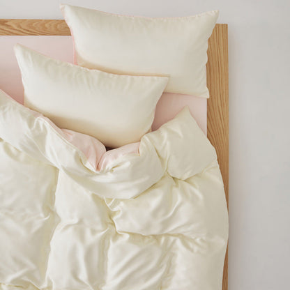 Adeline Pastel Silky Cooling TENCEL™ Bedding Set / Cream