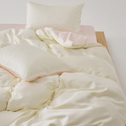 Adeline Pastel Silky Cooling TENCEL™ Bedding Set / Cream