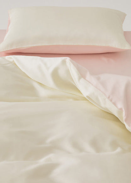 Adeline Pastel Silky Cooling TENCEL™ Bedding Set / Pink