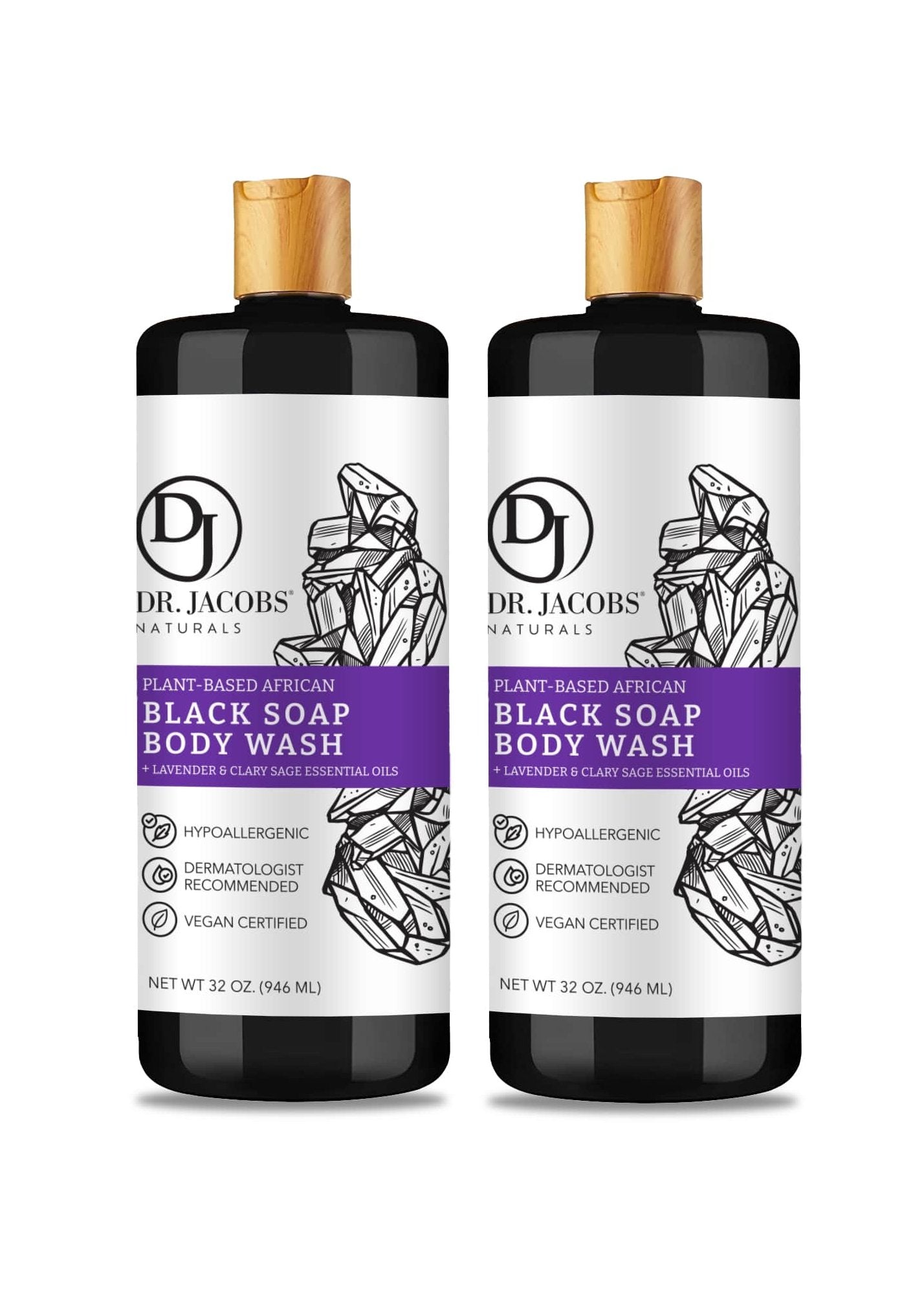 Jabón negro de lavanda y salvia (All American)