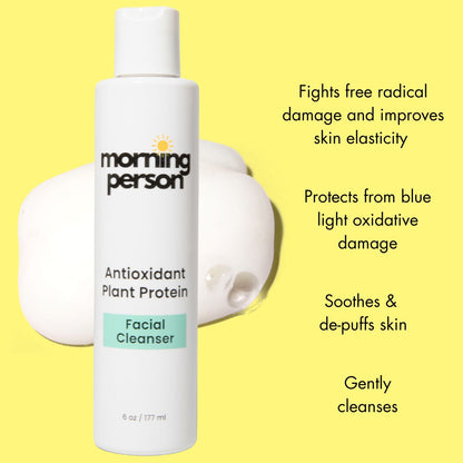 Limpiador facial antioxidante con proteína vegetal