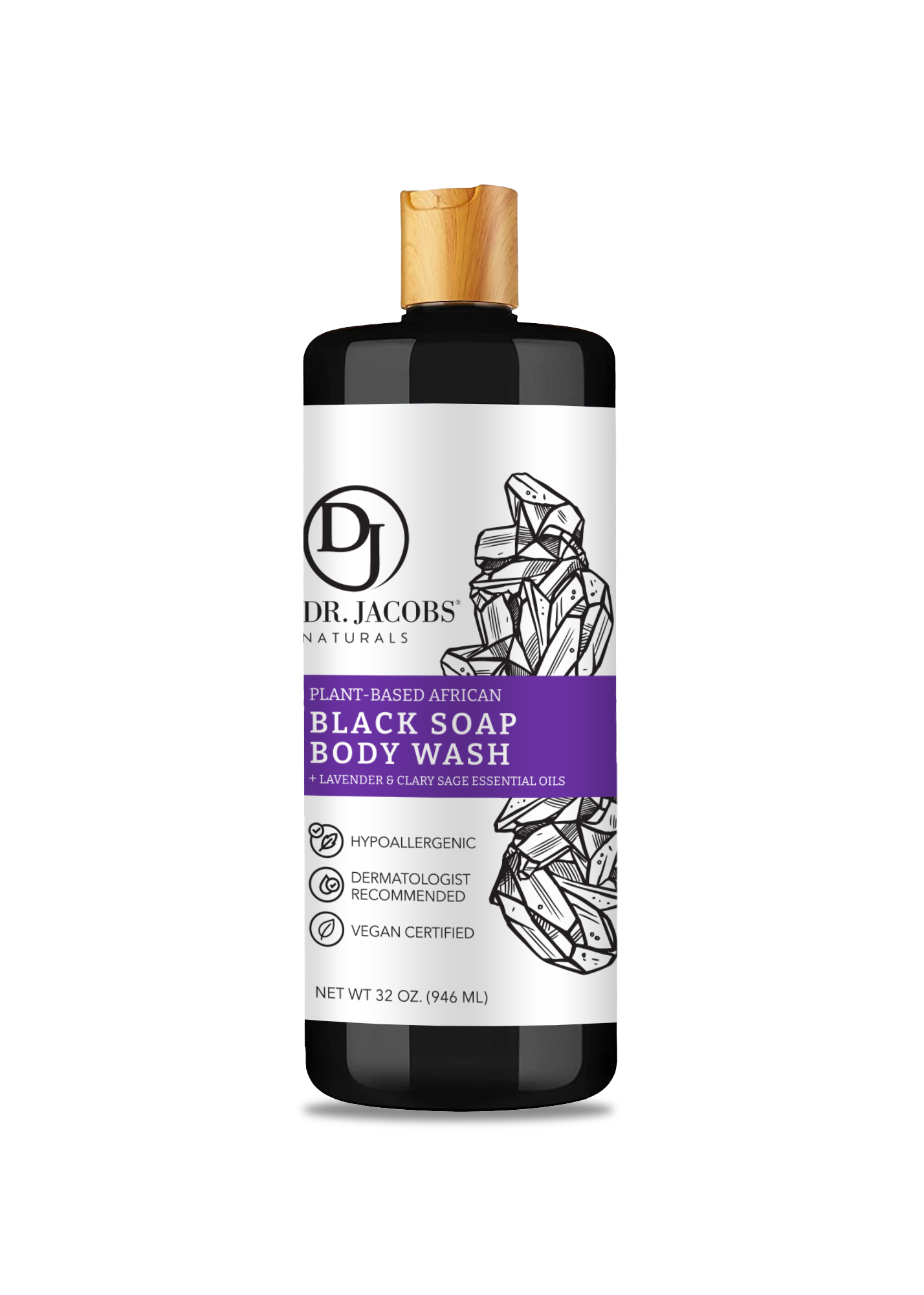 Jabón negro de lavanda y salvia (All American)