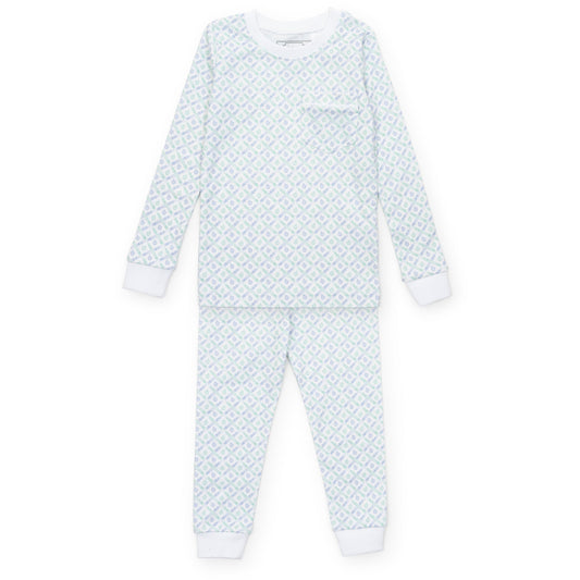Bradford Boys' Pajama Pant Set - School Plaid Blue