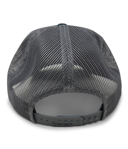 Commodore Perry Flag Patch Hat | Don't Give up the Ship| Richardson 112 | Navy Grey