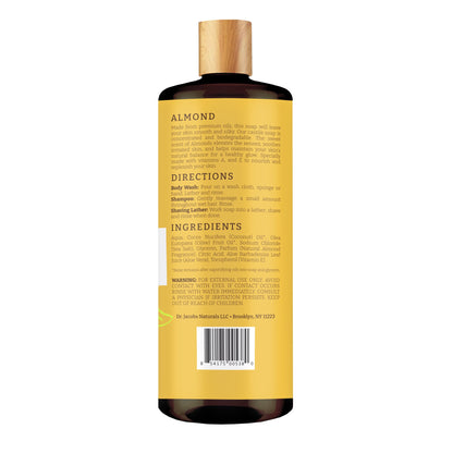 Gel de baño de Castilla con almendras (All American) 32 oz