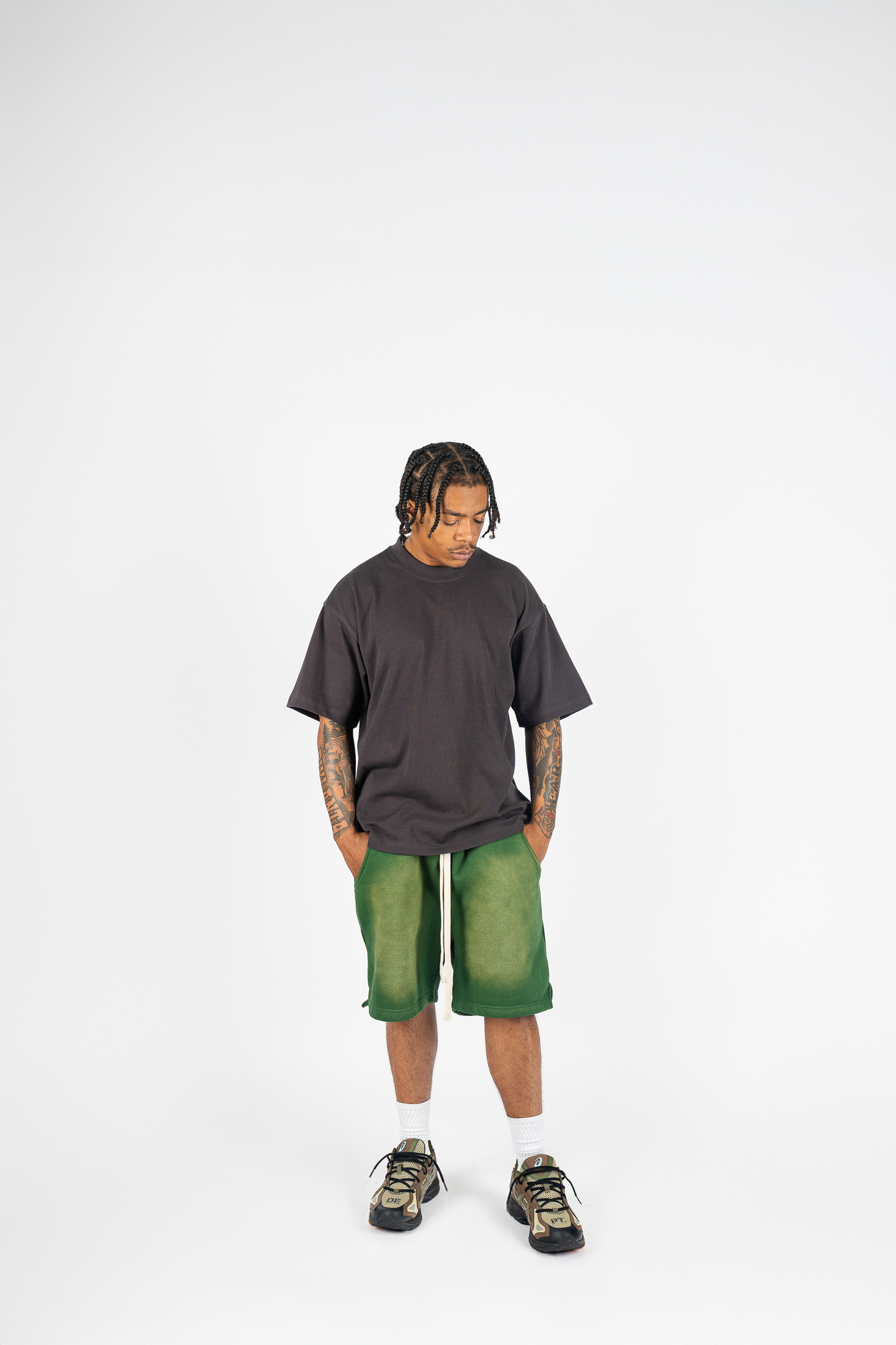 KTL Studios Sun-Dried Bleached Shorts