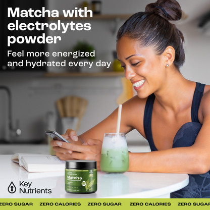 Matcha en polvo con electrolitos