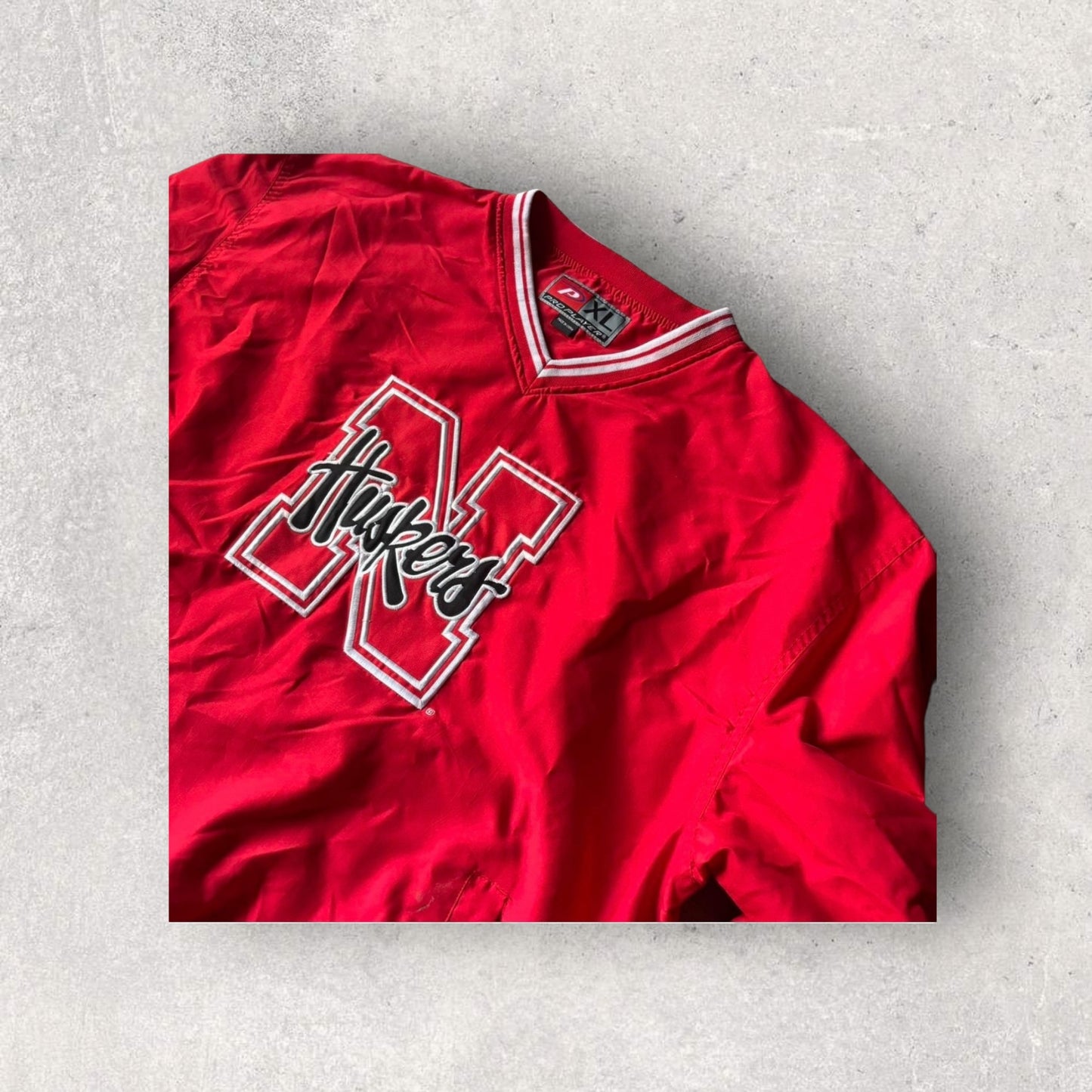 Red Nebraska Huskers x Windbreaker XL