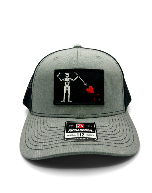 Blackbeards Flag Hat | Richardson 112 | Heather Black