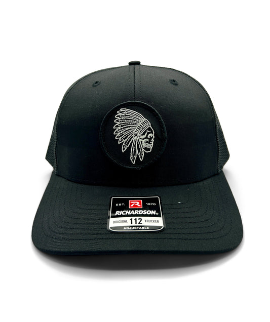Apache Skull Patch Hat | Richardson 112 | Black