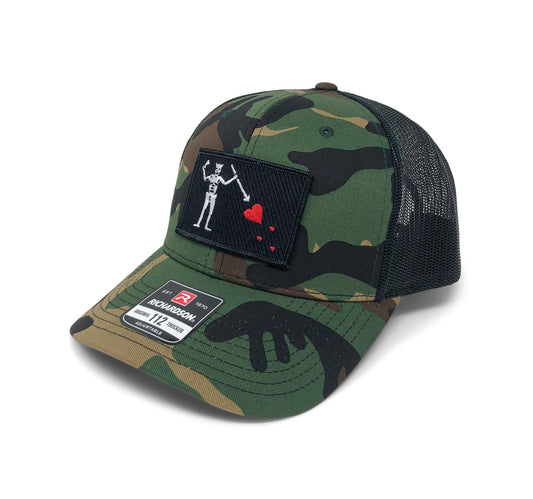 Blackbeards Flag Hat | Richardson 112 Camo