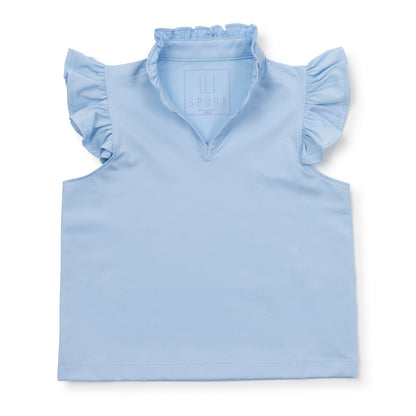 Ellie Girls' Sleeveless Performance Top by LH Sport - Light Blue
