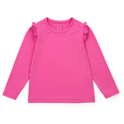 Mia Girls' Longsleeve Performance Top by LH Sport - Hot Pink