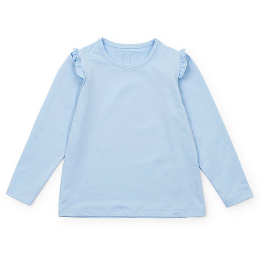 Mia Girls' Longsleeve Performance Top by LH Sport - Light Blue