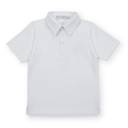 Will Boys' Performance Polo by LH Sport - White