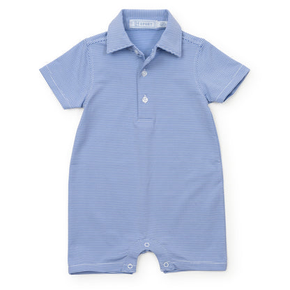 Austin Boys' Performance Shortall by LH Sport - Blue Stripes