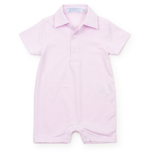 Austin Boys' Performance Shortall by LH Sport - Pink Stripes