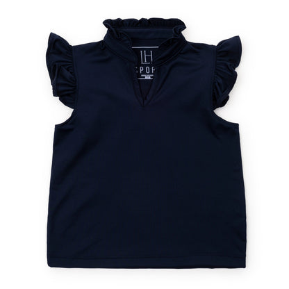Top deportivo sin mangas Ellie para niña de LH Sport - Azul marino