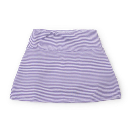 Margot Girls' Performance Skirt by LH Sport - Purple Stripes
