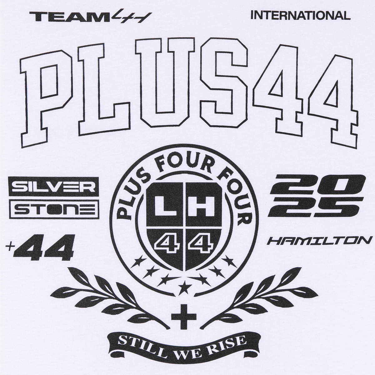 Camiseta universitaria cuadrada PLUS44