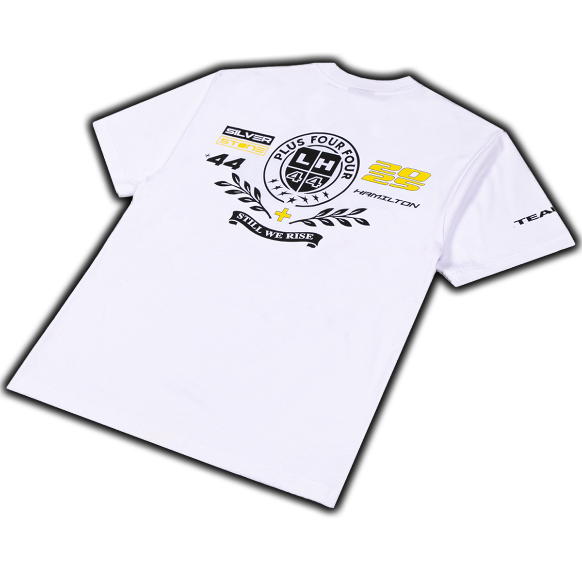 Camiseta universitaria PLUS44 - Blanca
