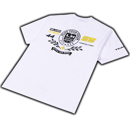 Camiseta universitaria PLUS44 - Blanca
