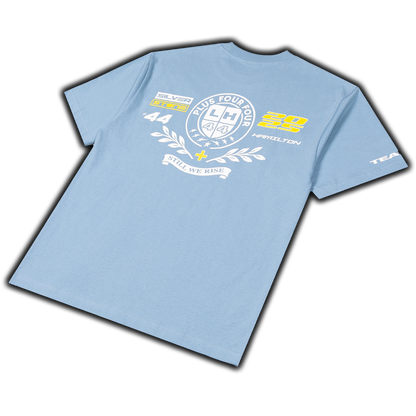 Camiseta universitaria PLUS44 - Azul