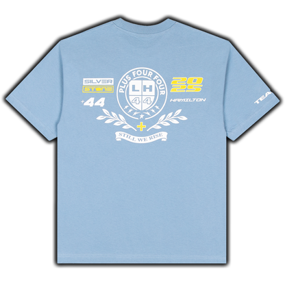 Camiseta universitaria PLUS44 - Azul