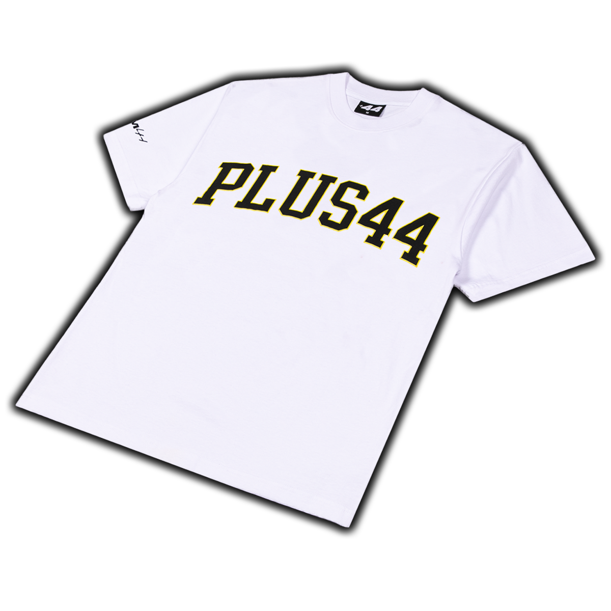 Camiseta universitaria PLUS44 - Blanca