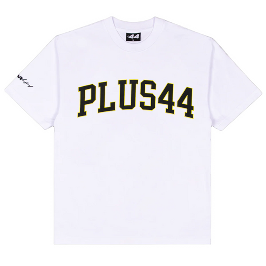 PLUS44 Varsity Tee - White