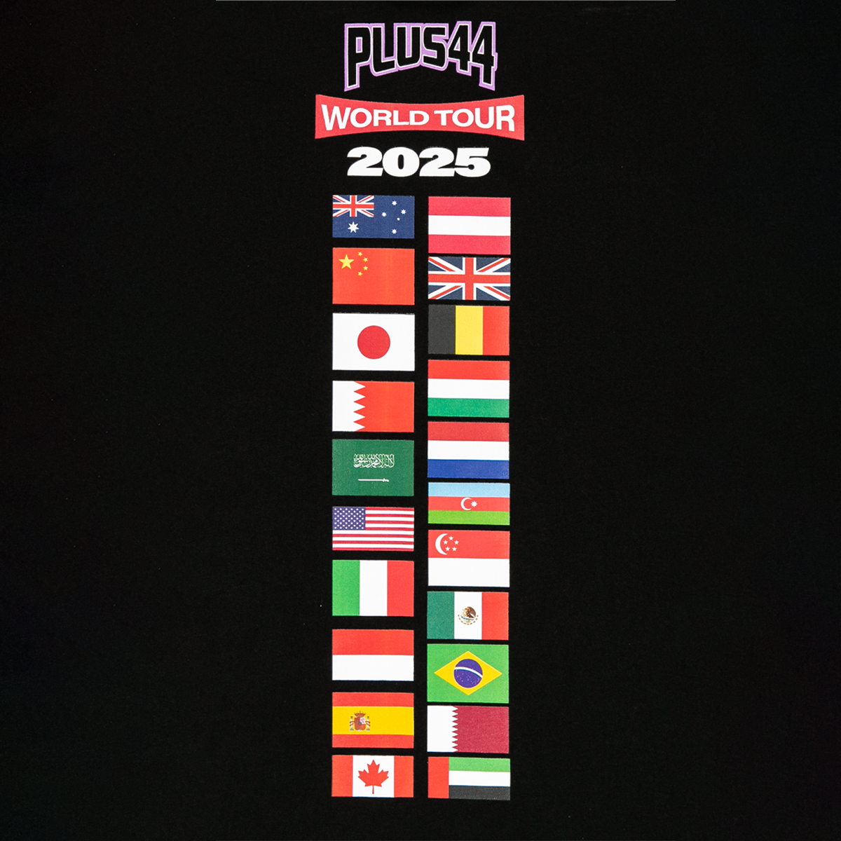 PLUS44 World Tour 2025 Tee